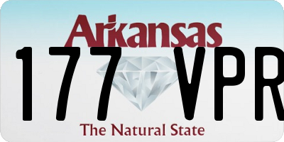 AR license plate 177VPR