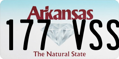 AR license plate 177VSS