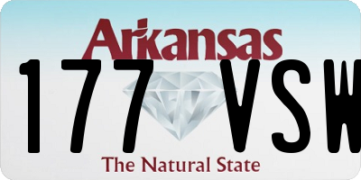 AR license plate 177VSW