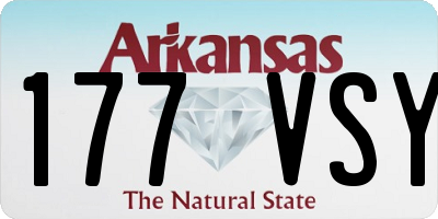 AR license plate 177VSY