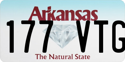 AR license plate 177VTG