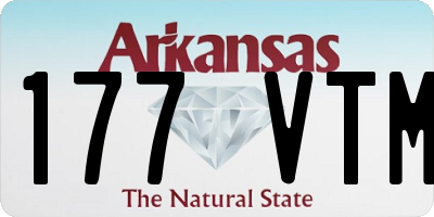 AR license plate 177VTM