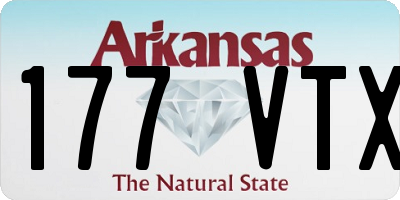 AR license plate 177VTX