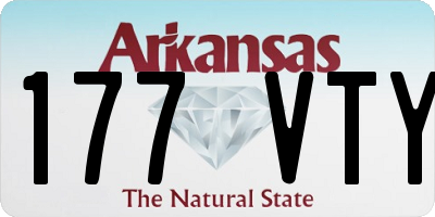 AR license plate 177VTY
