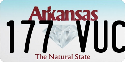 AR license plate 177VUC