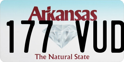AR license plate 177VUD