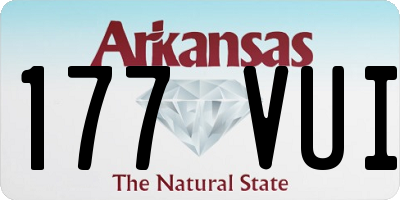 AR license plate 177VUI