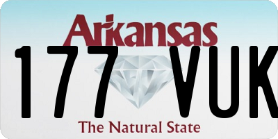 AR license plate 177VUK