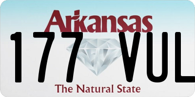 AR license plate 177VUL