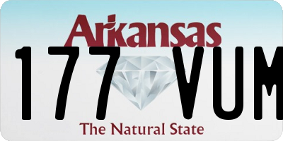 AR license plate 177VUM