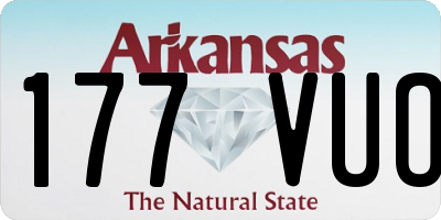 AR license plate 177VUO