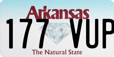 AR license plate 177VUP