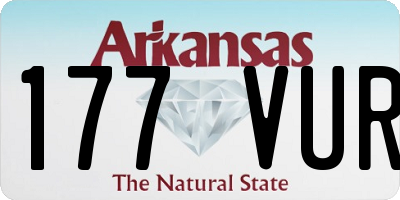 AR license plate 177VUR