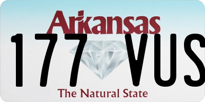 AR license plate 177VUS