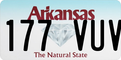 AR license plate 177VUV