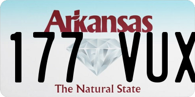 AR license plate 177VUX