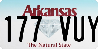 AR license plate 177VUY