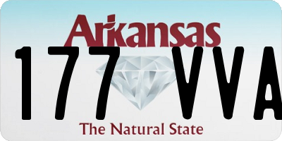 AR license plate 177VVA