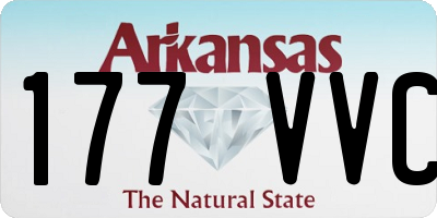 AR license plate 177VVC
