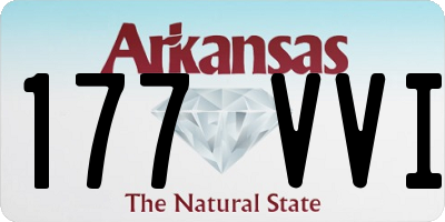 AR license plate 177VVI