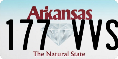 AR license plate 177VVS