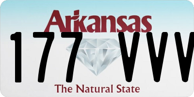 AR license plate 177VVV