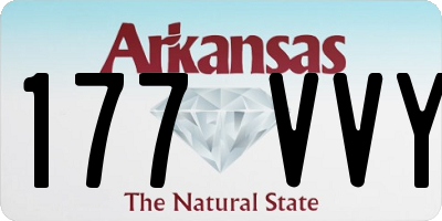 AR license plate 177VVY