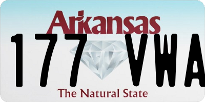 AR license plate 177VWA