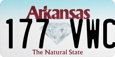 AR license plate 177VWC