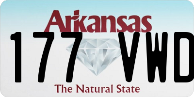 AR license plate 177VWD