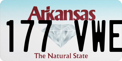 AR license plate 177VWE