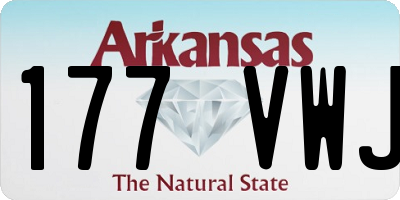 AR license plate 177VWJ
