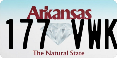 AR license plate 177VWK