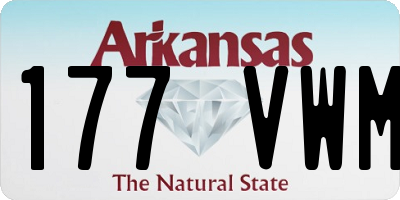 AR license plate 177VWM