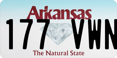 AR license plate 177VWN