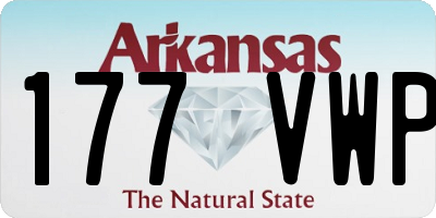 AR license plate 177VWP