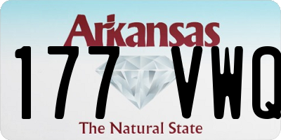 AR license plate 177VWQ
