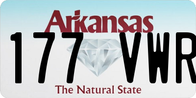 AR license plate 177VWR