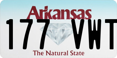 AR license plate 177VWT