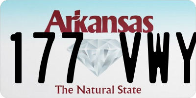 AR license plate 177VWY