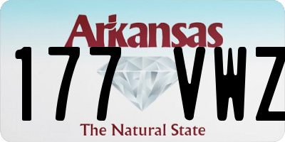 AR license plate 177VWZ