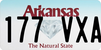 AR license plate 177VXA