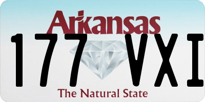 AR license plate 177VXI