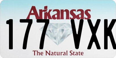 AR license plate 177VXK