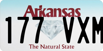 AR license plate 177VXM