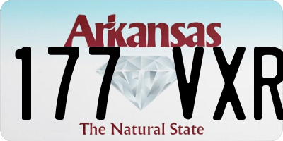 AR license plate 177VXR