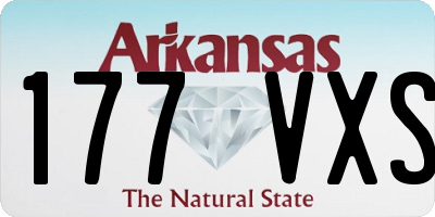 AR license plate 177VXS