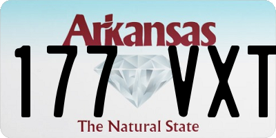 AR license plate 177VXT
