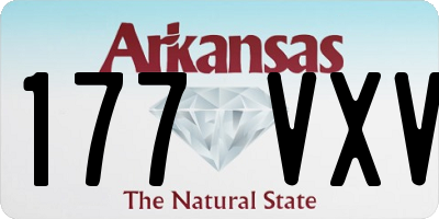 AR license plate 177VXV