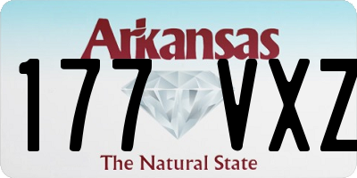 AR license plate 177VXZ